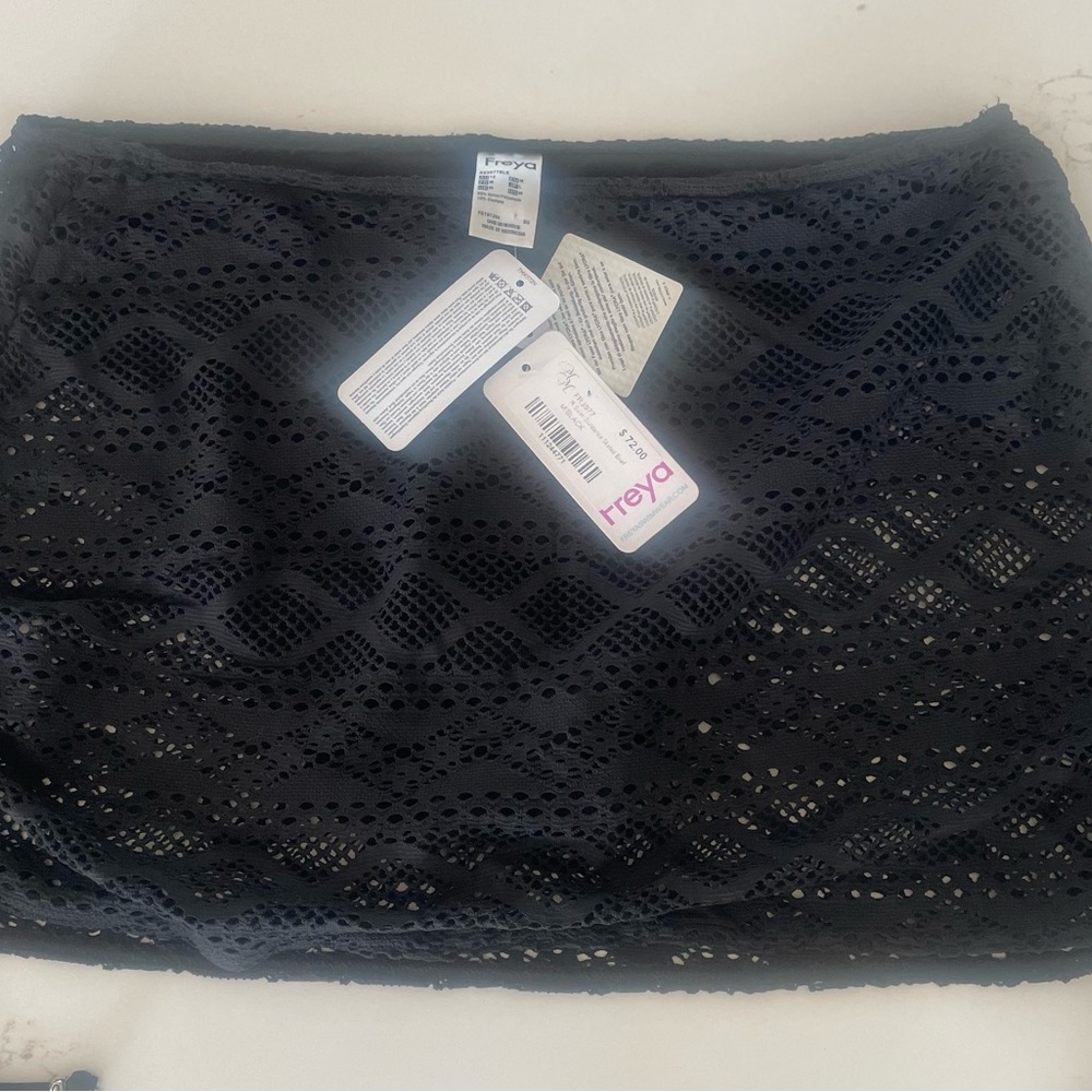 Freya Black Lace Skirted swimming bottom.